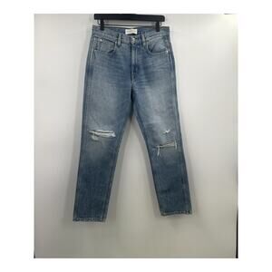 SLVRLAKE Distressed Virgina Slim Jean Size 28